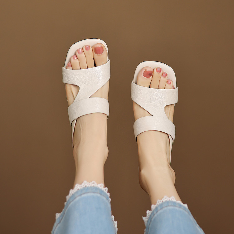 Women's One-Strap Slides with Stiletto Heel and TPR Sole - Style q.html - Image 4