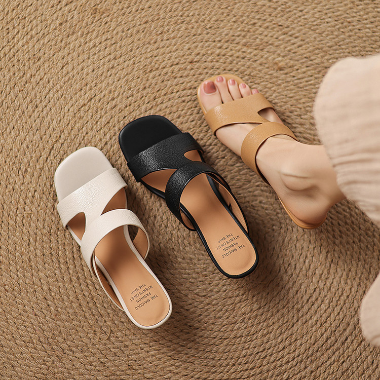 Women’s One-Strap Slides with Stiletto Heel and TPR Sole – Style q.html