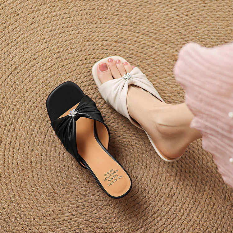 Women's One-Strap Slide Sandals with Stiletto Heel - Style e.html - Image 2