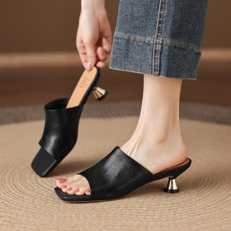 Women’s One-Strap Slides with Stiletto Heel and TPR Sole – Style s.html
