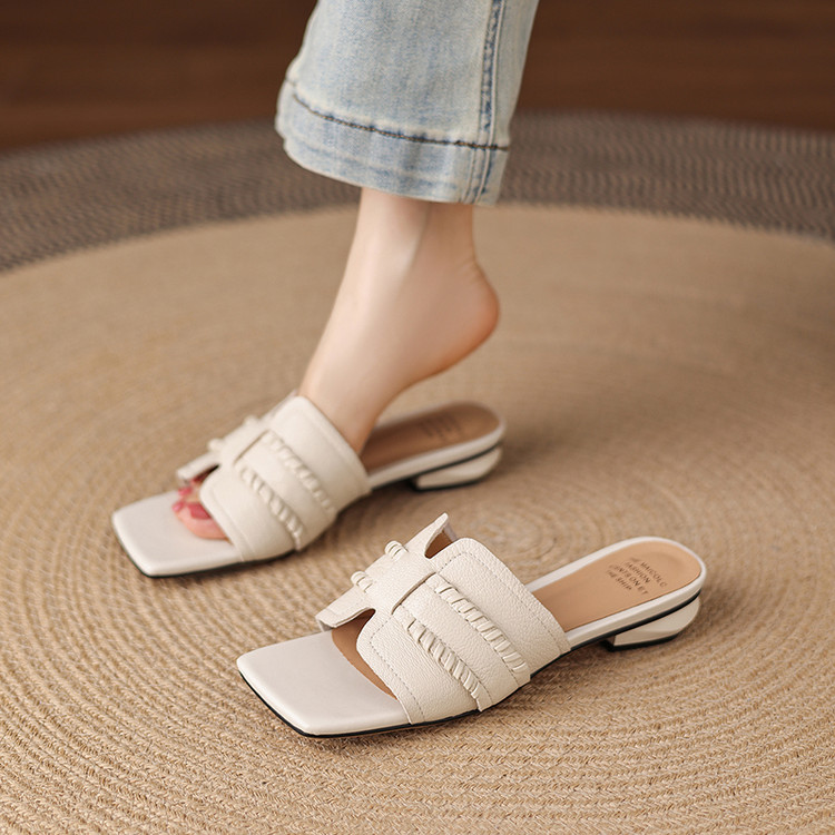 Women’s One-Strap Slides with Chunky Heel – Style g.html